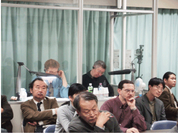 A newly placed booth for simultaneous interpretation
in the SRC conference room