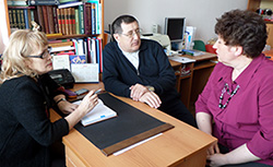 At Lev Gumilev Eurasian University in Astana